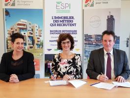 Signature de la convention de partenariat avec l'ESPI Ecole Supérieure des Professions Immobilières